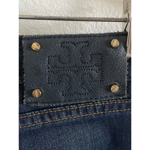 Tory Burch Dark Wash Jeans Women’s Classic Stretch Denim High-End Luxury 29 - Picture 4 of 8